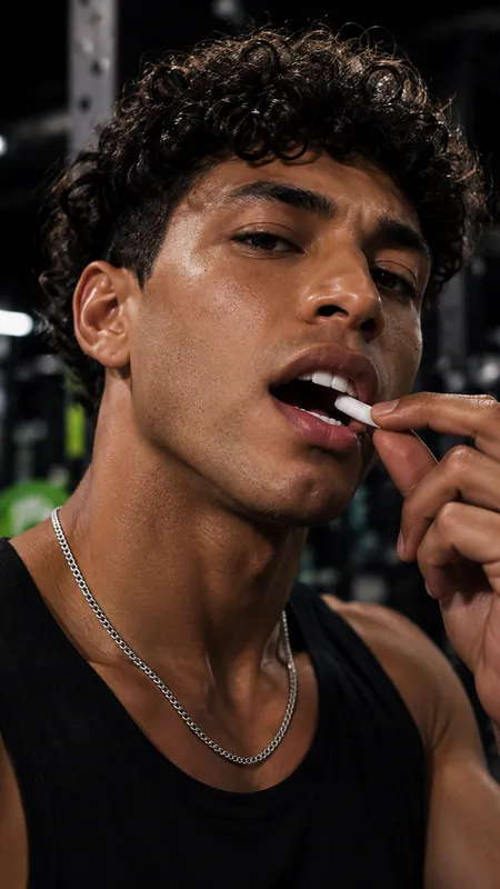 Athlete placing a VOLT pouch during training